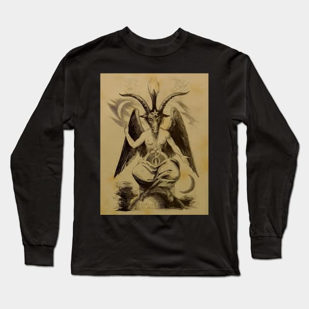 Baphomet Long Sleeve T-Shirt by Donkeh23